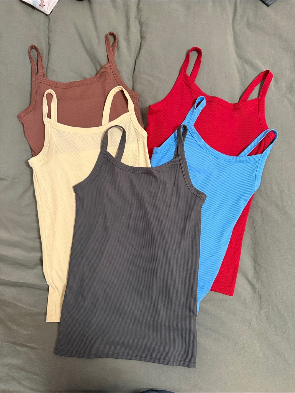 5-Pack of Long Line Tank Tops